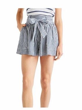 Splendid gingham crinkle shorts, size large.
